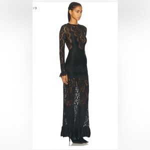 Paco rabbane lace long dress